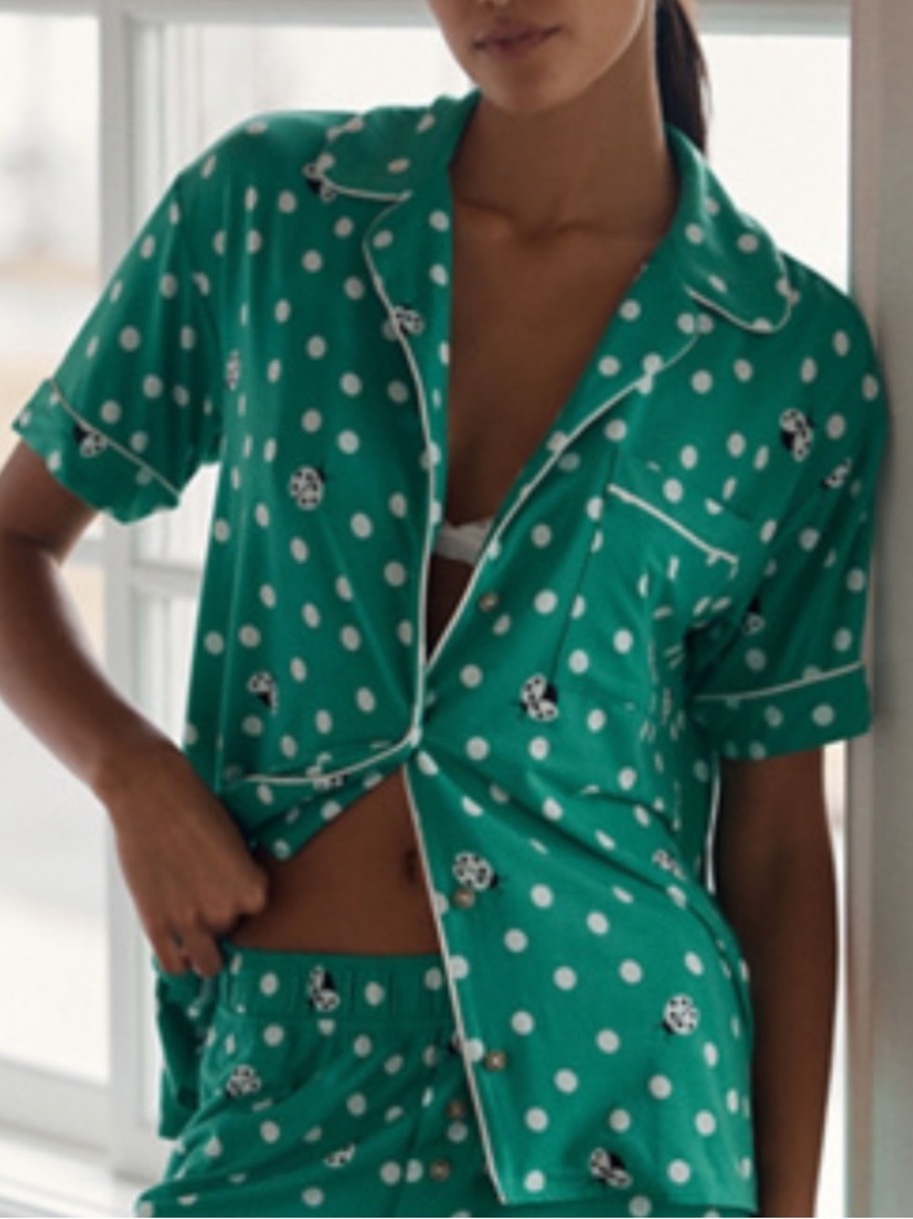 XL - Anthropologie LYREBIRD MODALUXE SHORT SLEEVE PAJAMA SHIRT and SHORTS